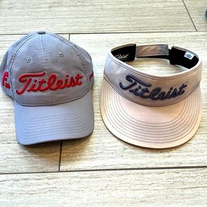 Titleist cap and Titleist visor